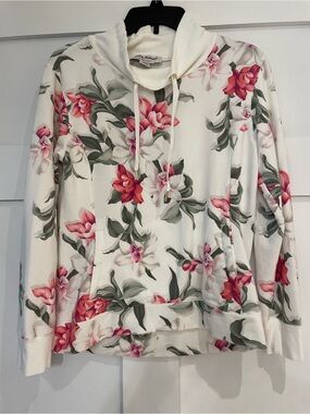 Tommy Bahamas Women’s XS Floral Print Cowl Neck Sweatshirt